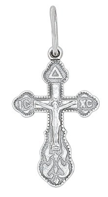 STERLING SILBER KREUZ 925 Orthodoxe Anhänger russisch 4574 крест серебрянный