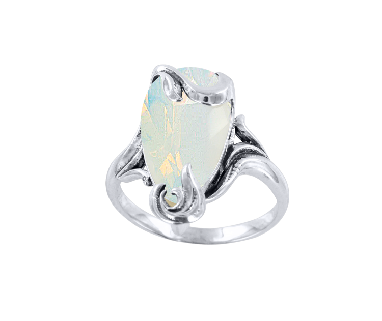 Silberring Damenring Ring Sterlingsilber 925 Mondstein Gr50 