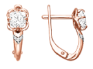 Goldohrringe mit Zirkonia