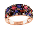 Gold Rings with Garnet