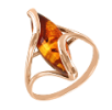 Gold Rings with Amber
