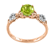 Gold Rings with Peridot