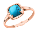 Gold Rings with Turquoise