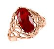 Gold Rings with Ruby
