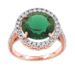 Gold Rings with Emerald