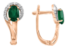 Goldohrringe mit Onyx