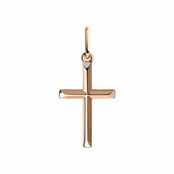 Kreuz Anhänger aus Rotgold 585° 