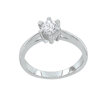 Damenring aus 925er Silber mit Zirkonia 