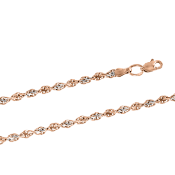 Chain in red gold of 585 assay value 