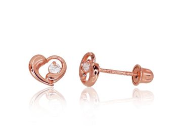Goldene Ohrstecker mit Schrauben 