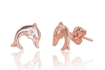 Gold classic studs earrings 