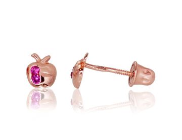 Goldene Ohrstecker mit Schrauben 