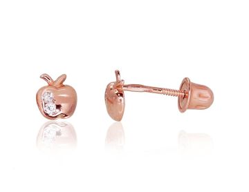 Goldene Ohrstecker mit Schrauben 