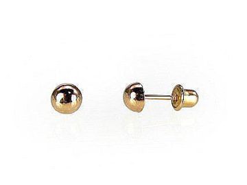 Goldene Ohrstecker mit Schrauben 