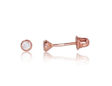 Goldene Ohrstecker mit Schrauben 