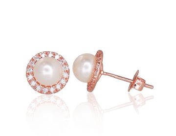 Gold classic studs earrings 