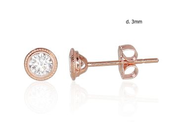 Gold classic studs earrings 