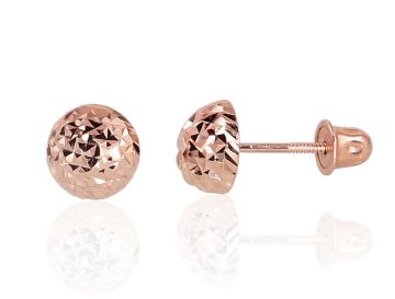 Goldene Ohrstecker mit Schrauben 