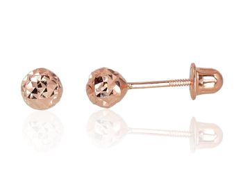 Goldene Ohrstecker mit Schrauben 