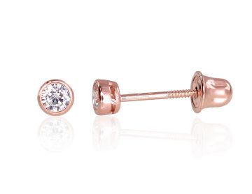 Goldene Ohrstecker mit Schrauben 