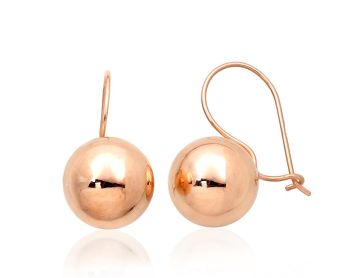 Gold hook earrings 