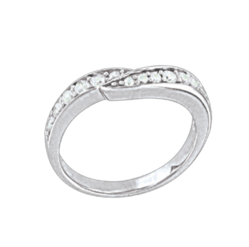 Damenring aus 925er Silber mit Zirkonia 