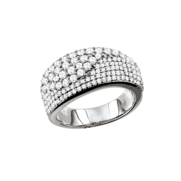 Silver ring with zirconia 