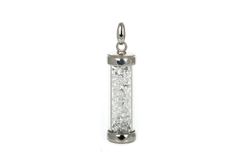 Anhänger 925er Sterling Silber mit Schmuckglas 