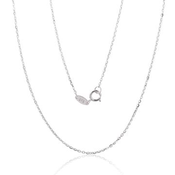 Goldene Kette Anchor round 1 mm , Diamantenbearbeitung der Facetten 