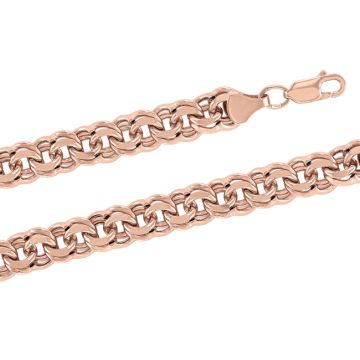 Bracelet/chain in red gold of 585 assay value 