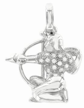 Серебряная подвеска 925 пробы. Вставка: Фианиты 