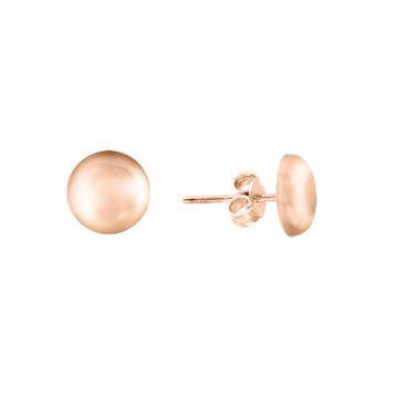 Infant earrings in red gold of 585 assay value 