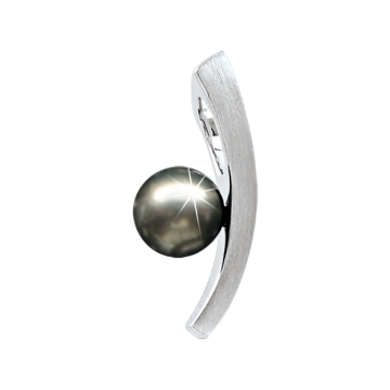 Серебряная подвеска 925 пробы. Вставка: Фианиты, Жемчуг 