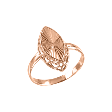 Rotgold 585° Damenring 