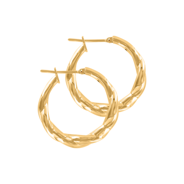 Earrings for in yellow gold of 585 assay value (14ct) 