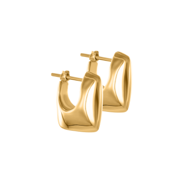 Earrings for in yellow gold of 585 assay value (14ct) 
