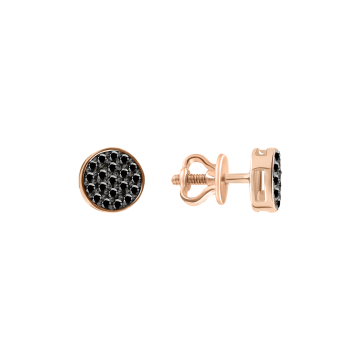 Ohrstecker aus Rotgold 585° mit Zirkonia 