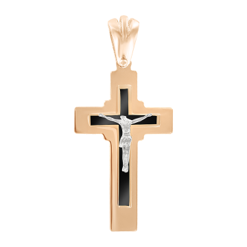 Kreuz Anhänger aus Rotgold 585° 