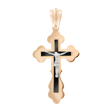 Kreuz Anhänger aus Rotgold 585° 