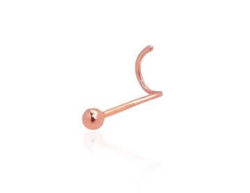 Goldenes Piercing für die Nase 