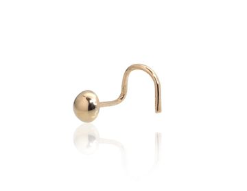 Goldenes Piercing für die Nase 