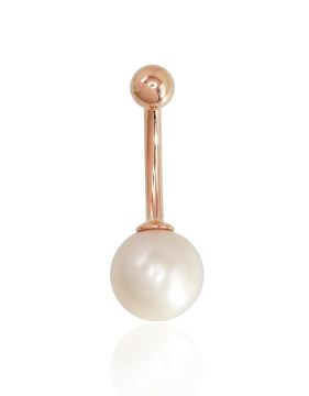 Goldenes Piercing für die Bauchnabel 