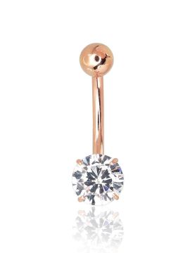 Goldenes Piercing für die Bauchnabel 