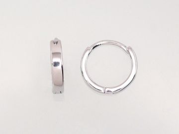Silver hoop earrings 