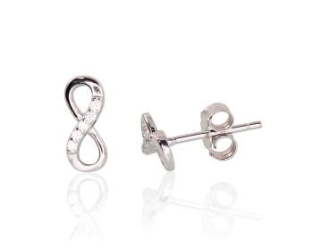 Silver stud earrings 