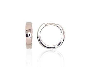 Silver hoop earrings 