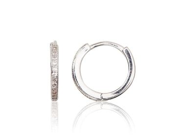 Silver hoop earrings 