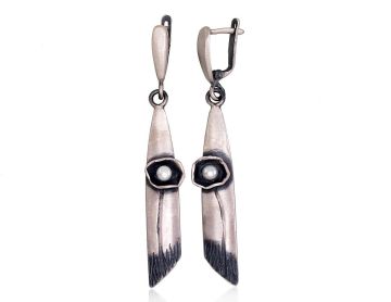 Silver earrings 