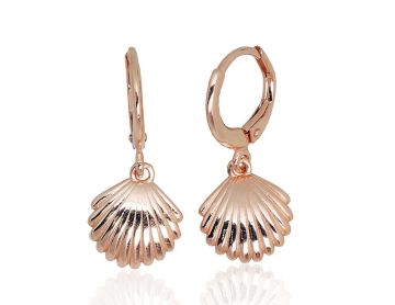 Silver earrings with 'english' lock 