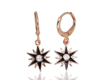 Silver earrings with 'english' lock 2.7